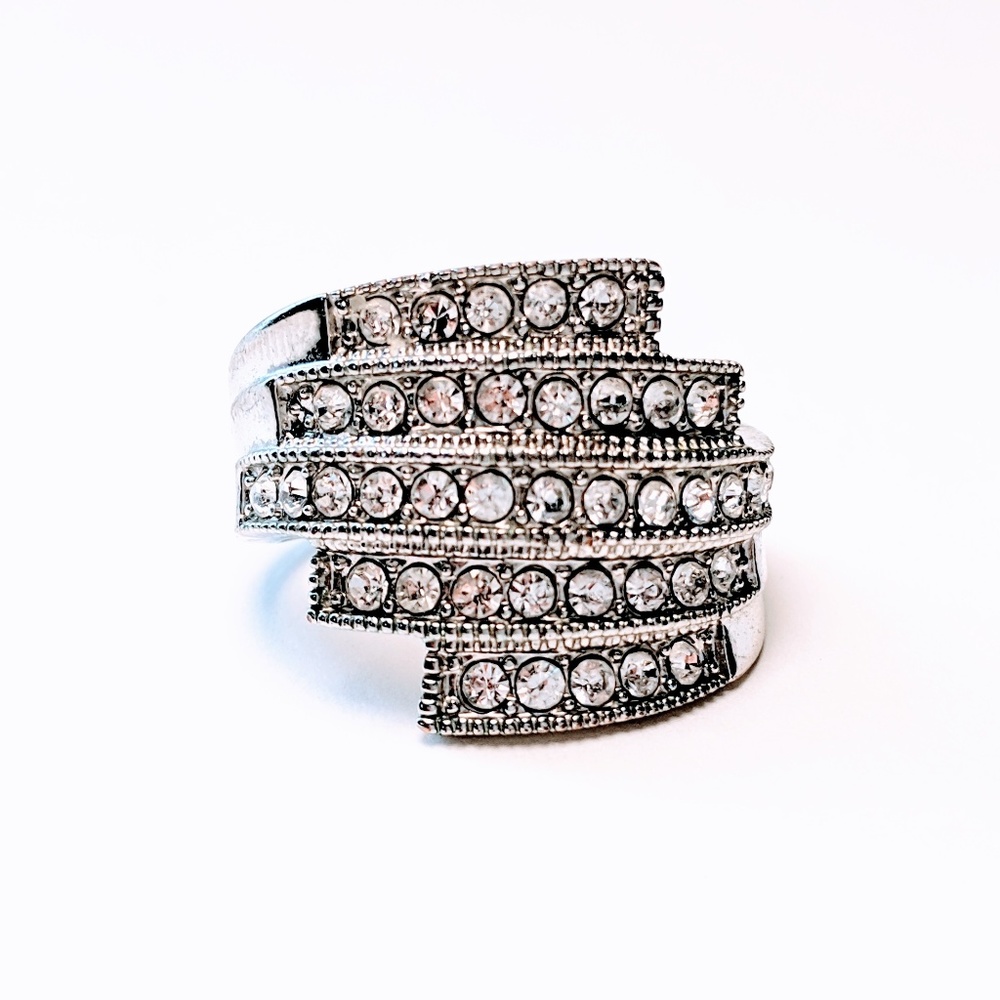 Silver Stacked Fashion Ring
